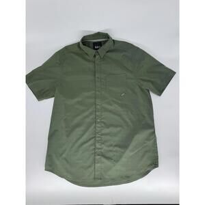 5.11 Tactical Men's Short Sleeve Shirt Snap Closure Green Size Medium Polyester